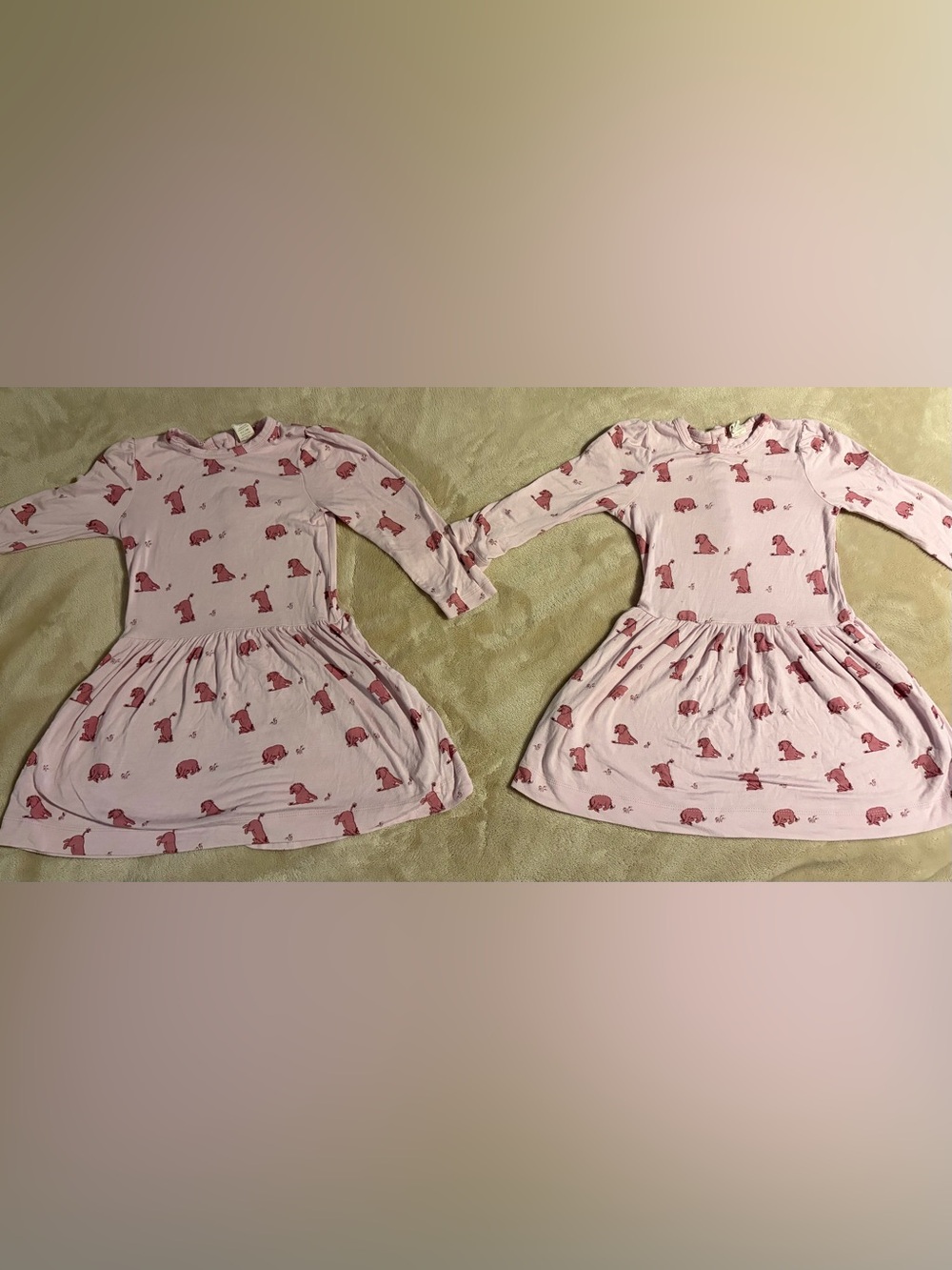 kate quinn Light Pink Long-Sleeve Dress with Eeyore 2t & 3t